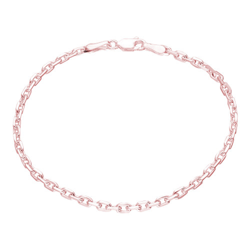 Glorria 925k Sterling Silver Rose Forsa Chain Bracelet Glorria 925k Sterling Silver Rose Forsa Chain Bracelet