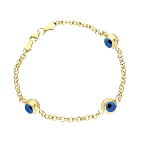 Glorria 925k Sterling Silver Yellow Eye Bracelet Glorria 925k Sterling Silver Yellow Eye Bracelet