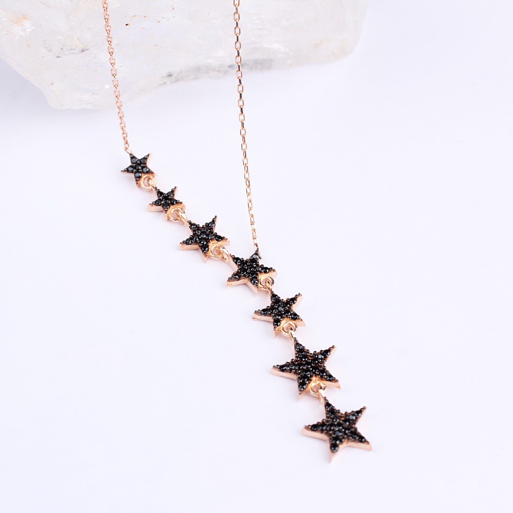 Glorria 925k Sterling Silver Star Necklace