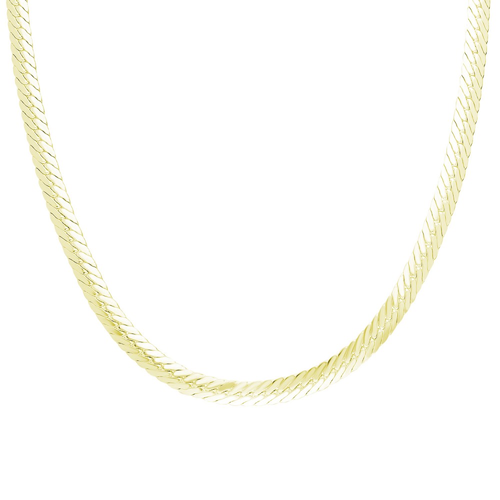 Glorria 925k Sterling Silver Yellow Italian Knit Chain