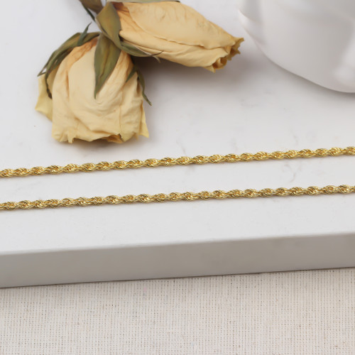 Glorria 925k Sterling Silver 4 mm Rope Twist Chain Necklace Glorria 925k Sterling Silver 4 mm Rope Twist Chain Necklace