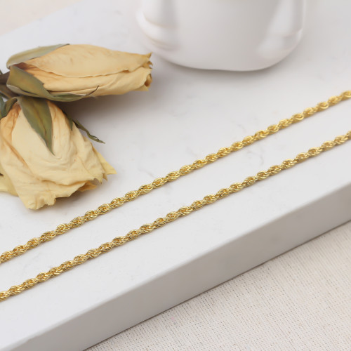Glorria 925k Sterling Silver 4 mm Rope Twist Chain Necklace Glorria 925k Sterling Silver 4 mm Rope Twist Chain Necklace