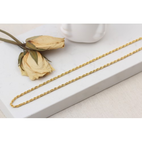 Glorria 925k Sterling Silver 4 mm Rope Twist Chain Necklace Glorria 925k Sterling Silver 4 mm Rope Twist Chain Necklace