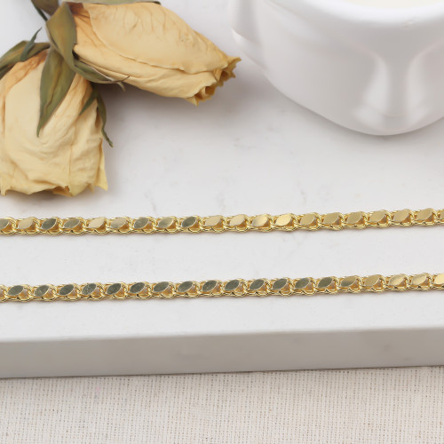 Glorria 925k Sterling Silver Barley Scale Chain Necklace Glorria 925k Sterling Silver Barley Scale Chain Necklace