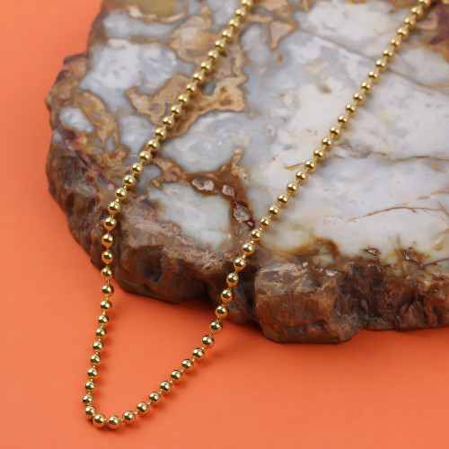 Glorria 925k Sterling Silver Ball Chain Necklace Glorria 925k Sterling Silver Ball Chain Necklace