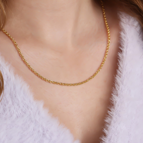 Glorria 925k Sterling Silver Doc Chain Necklace Glorria 925k Sterling Silver Doc Chain Necklace
