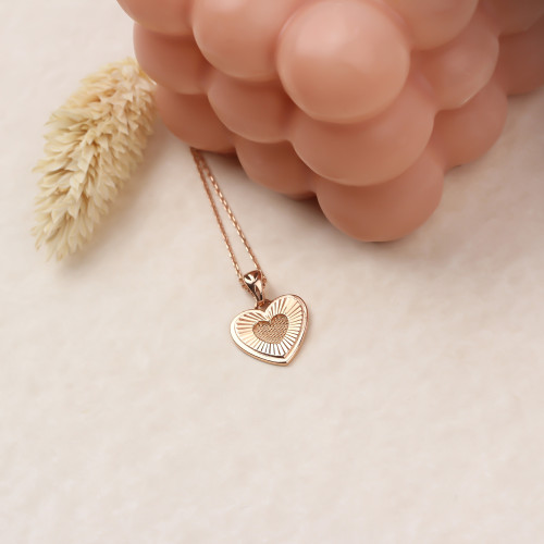 Glorria 925k Sterling Silver Heart Necklace Glorria 925k Sterling Silver Heart Necklace