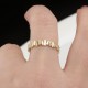 Glorria 14k Solid Gold Stone-Set Asymmetrical Ring Glorria 14k Solid Gold Stone-Set Asymmetrical Ring