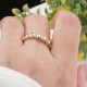 Glorria 14k Solid Gold Stone-Set Dome Ring Glorria 14k Solid Gold Stone-Set Dome Ring