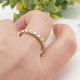 Glorria 14k Solid Gold Stone-Set Dome Ring Glorria 14k Solid Gold Stone-Set Dome Ring