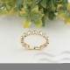 Glorria 14k Solid Gold Stone-Set Dome Ring Glorria 14k Solid Gold Stone-Set Dome Ring