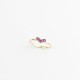 Glorria 14k Solid Gold Pink Stone Heart Ring Glorria 14k Solid Gold Pink Stone Heart Ring