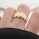 Glorria 14k Solid Gold Asymmetrical Ring Glorria 14k Solid Gold Asymmetrical Ring