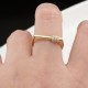 Glorria 14k Solid Gold Stone-Set Ring