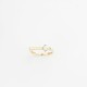 Glorria 14k Solid Gold White Opal Stone Ring
