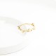 Glorria 14k Solid Gold Stone-Set Asymmetrical Ring Glorria 14k Solid Gold Stone-Set Asymmetrical Ring