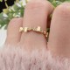 Glorria 14k Solid Gold Stone-Set Asymmetrical Ring Glorria 14k Solid Gold Stone-Set Asymmetrical Ring