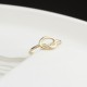 Glorria 14k Solid Gold Knot Ring