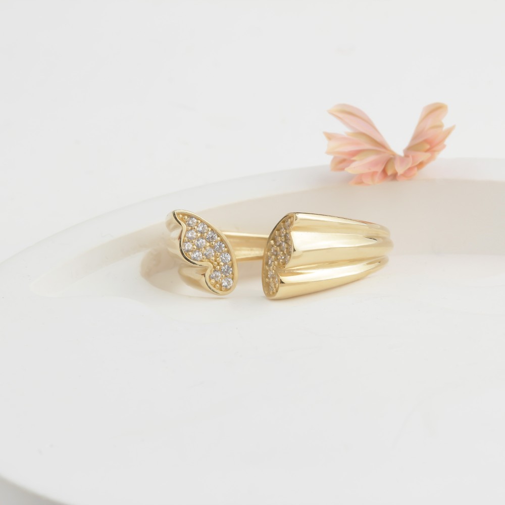 Glorria 14k Solid Gold Butterfly Ring Glorria 14k Solid Gold Butterfly Ring