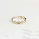 Glorria 14k Solid Gold Chain Ring