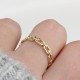 Glorria 14k Solid Gold Chain Ring