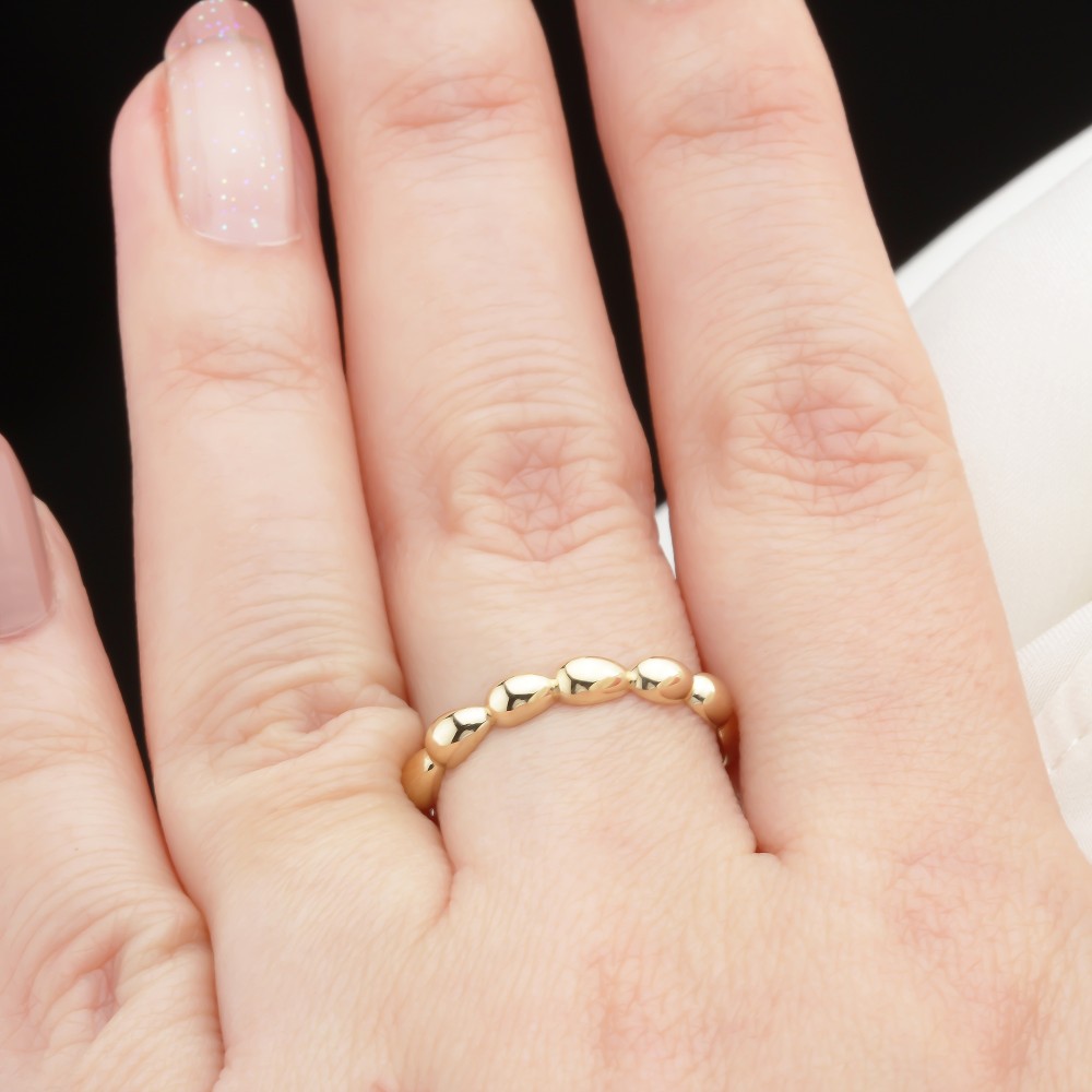 Glorria 14k Solid Gold Dome Ring