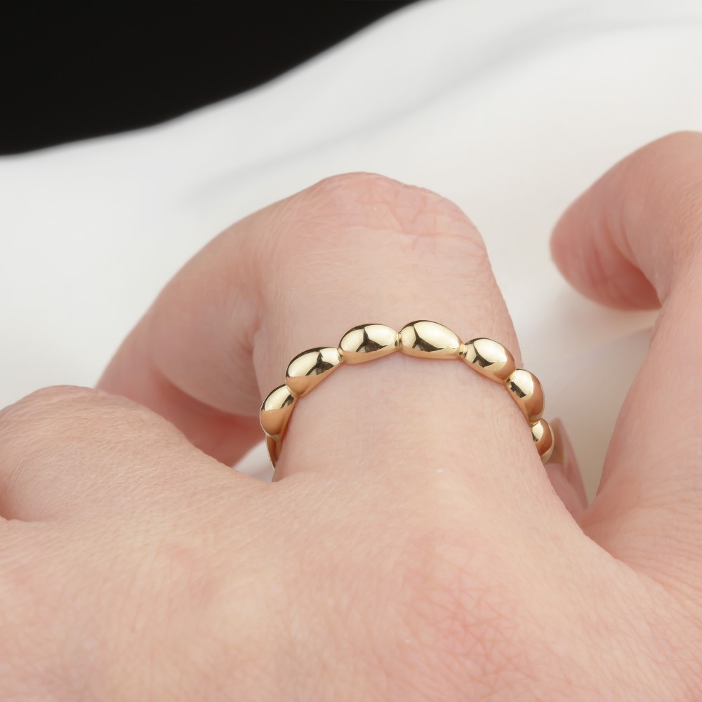 Glorria 14k Solid Gold Dome Ring