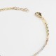 Glorria 14k Solid Gold Three-Tone Bracelet