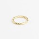 Glorria 14k Solid Gold Modern Twist Ring