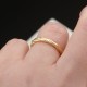 Glorria 14k Solid Gold Modern Twist Ring
