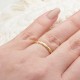 Glorria 14k Solid Gold Modern Twist Ring