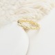 Glorria 14k Solid Gold Modern Twist Ring