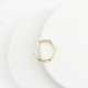 Glorria 14k Solid Gold Minimalist Wave Ring