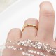 Glorria 14k Solid Gold Minimalist Wave Ring