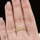 Glorria 14k Solid Gold Floral Beaded Ring Glorria 14k Solid Gold Floral Beaded Ring