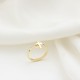 Glorria 14k Solid Gold Cross Ring