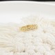 Glorria 14k Solid Gold Curb Chain Pattern Ring