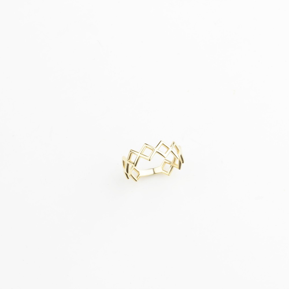 Glorria 14k Solid Gold Geometric Ring Glorria 14k Solid Gold Geometric Ring