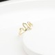 Glorria 14k Solid Gold Asymmetric Wave Ring Glorria 14k Solid Gold Asymmetric Wave Ring