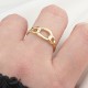 Glorria 14k Solid Gold Double Circle Pattern Ring Glorria 14k Solid Gold Double Circle Pattern Ring