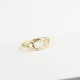 Glorria 14k Solid Gold Double Circle Pattern Ring Glorria 14k Solid Gold Double Circle Pattern Ring