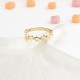 Glorria 14k Solid Gold Star Band Ring Glorria 14k Solid Gold Star Band Ring