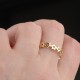 Glorria 14k Solid Gold Star Band Ring Glorria 14k Solid Gold Star Band Ring