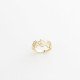 Glorria 14k Solid Gold Heart Motif Clover Ring Glorria 14k Solid Gold Heart Motif Clover Ring