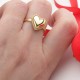 Glorria 14k Solid Gold Beaded Heart Ring Glorria 14k Solid Gold Beaded Heart Ring
