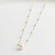Glorria 14k Solid Gold Pearl Necklace