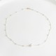 Glorria 14k Solid Gold Pearl Necklace