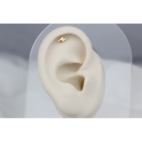 Glorria 14k Solid Gold Lightning Helix Piercing Glorria 14k Solid Gold Lightning Helix Piercing