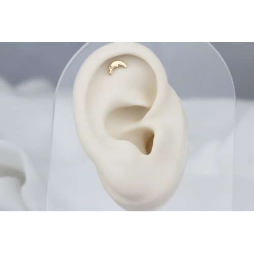 Glorria 14k Solid Gold Half Moon Helix Piercing Glorria 14k Solid Gold Half Moon Helix Piercing