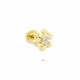 Glorria 14k Solid Gold Snowflake Helix Piercing